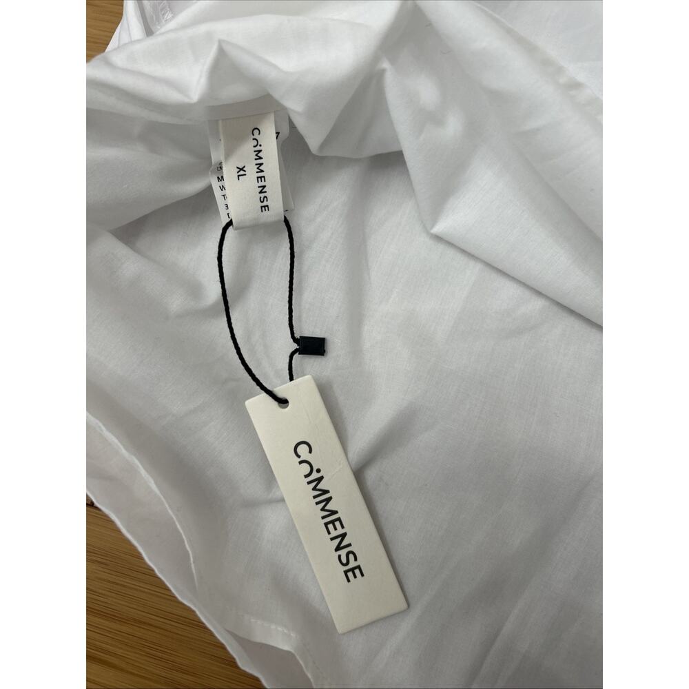 NWT Commense White 100% Cotton Lined Midi Dress Summer Fairy Vacation Sz XL - Picture 6 of 6